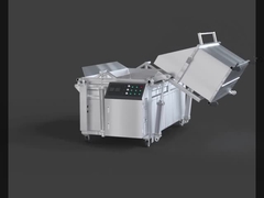 xả tự động và máy chiên tải tự động